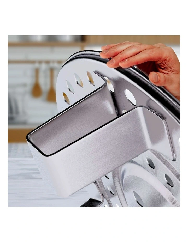 SOGA Stainless Steel 50L Stock Pot with Double Steamer Rack Insert image 6