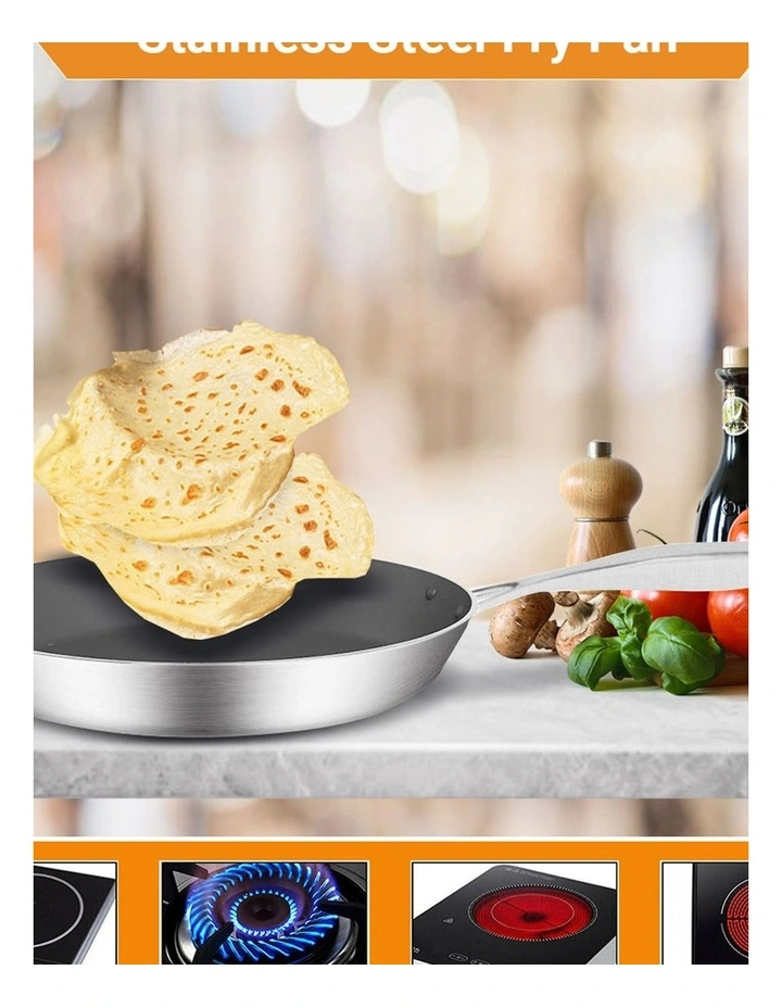 SOGA Stainless Steel Non-Stick Induction Fry Pan 20cm image 4