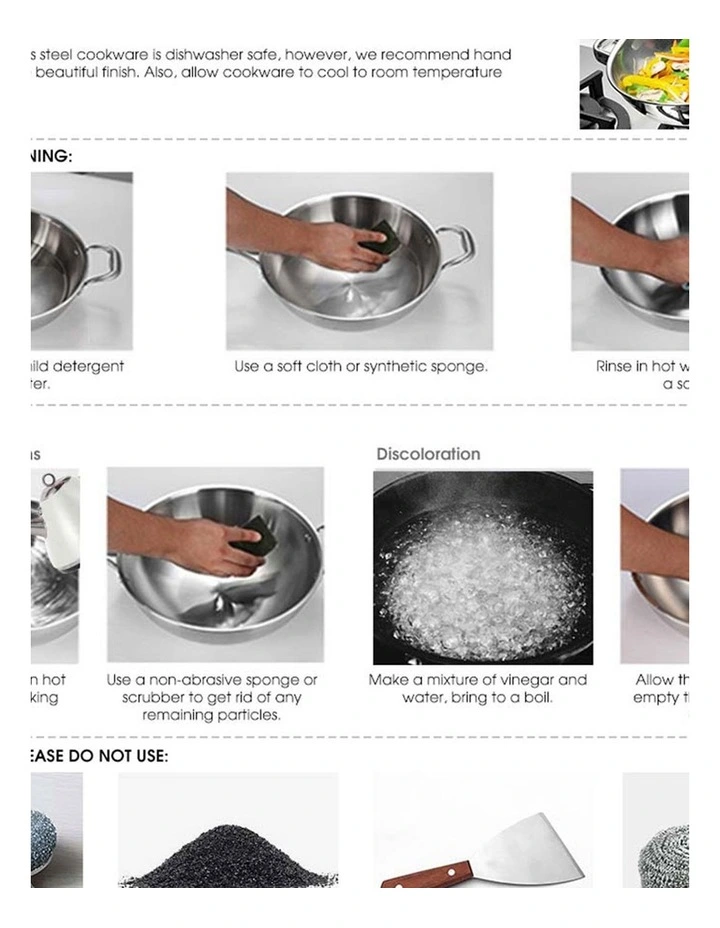 SOGA Stainless Steel Non-Stick Induction Fry Pan 20cm image 5