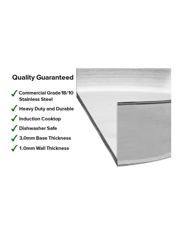 SOGA 18/10 Stainless Steel 44L Stock Pot Without Lid image 6