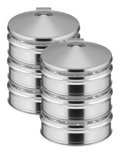 SOGA 2X 28cm 3 Tier Stainless Steel Food Steamer with Lid