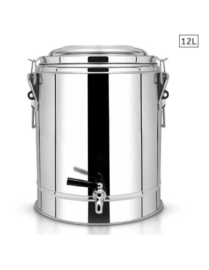 SOGA Stainless Steel Insulated Beverage Dispenser with Tap 12L image 1