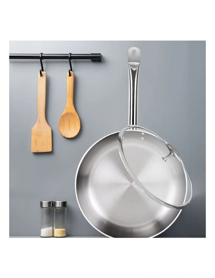 SOGA 30cm Stainless Steel Induction Saucepan with Lid image 3
