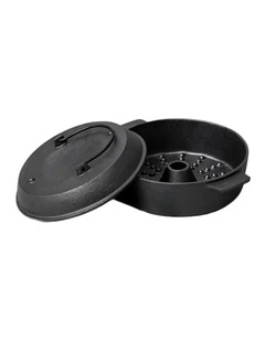 SOGA Cast Iron Dutch Oven Pre-Seasoned Pot 28cm