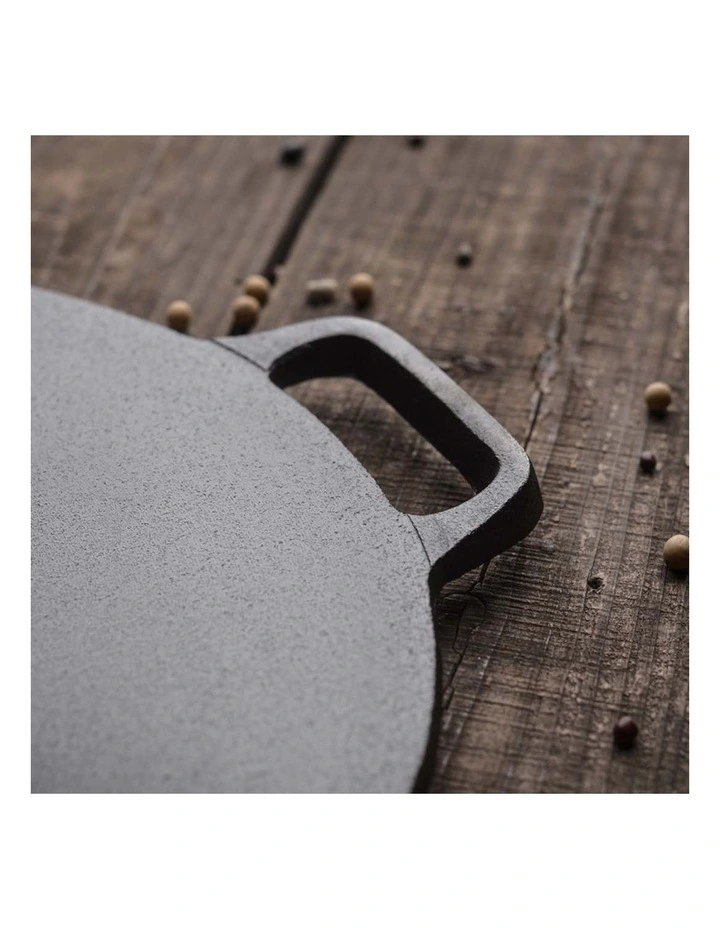 SOGA 2 Pack Cast Iron Induction Crepe Pans 34cm image 6