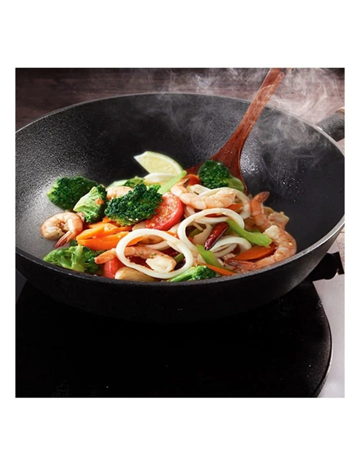SOGA 2X 31cm Commercial Cast Iron Wok image 6