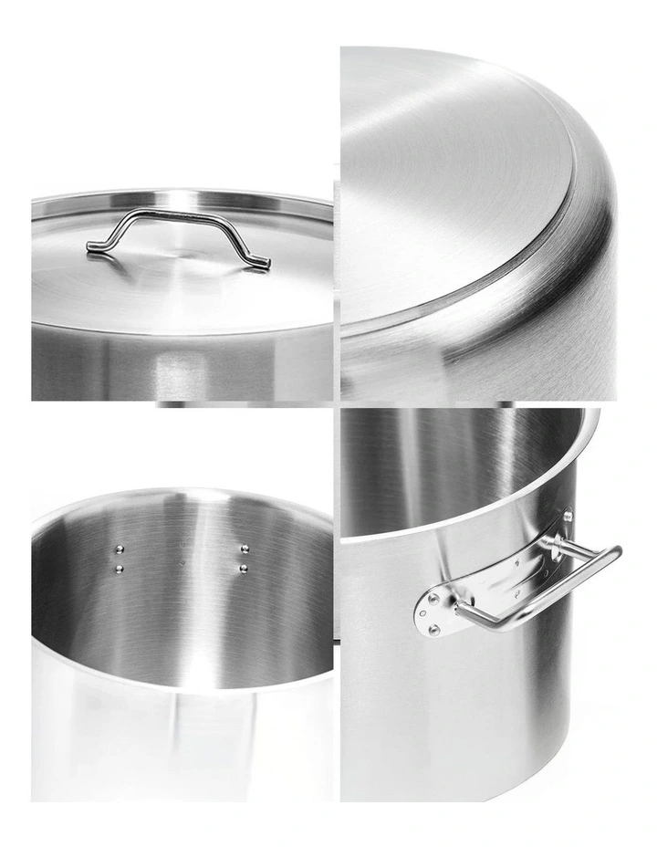 SOGA 18/10 Stainless 113L Steel Stock Pot image 4
