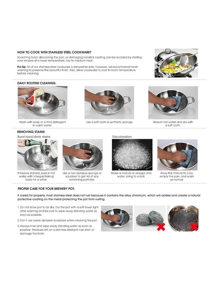 SOGA Stainless Steel 50L Stock Pot with Single Steamer Rack Insert image 7