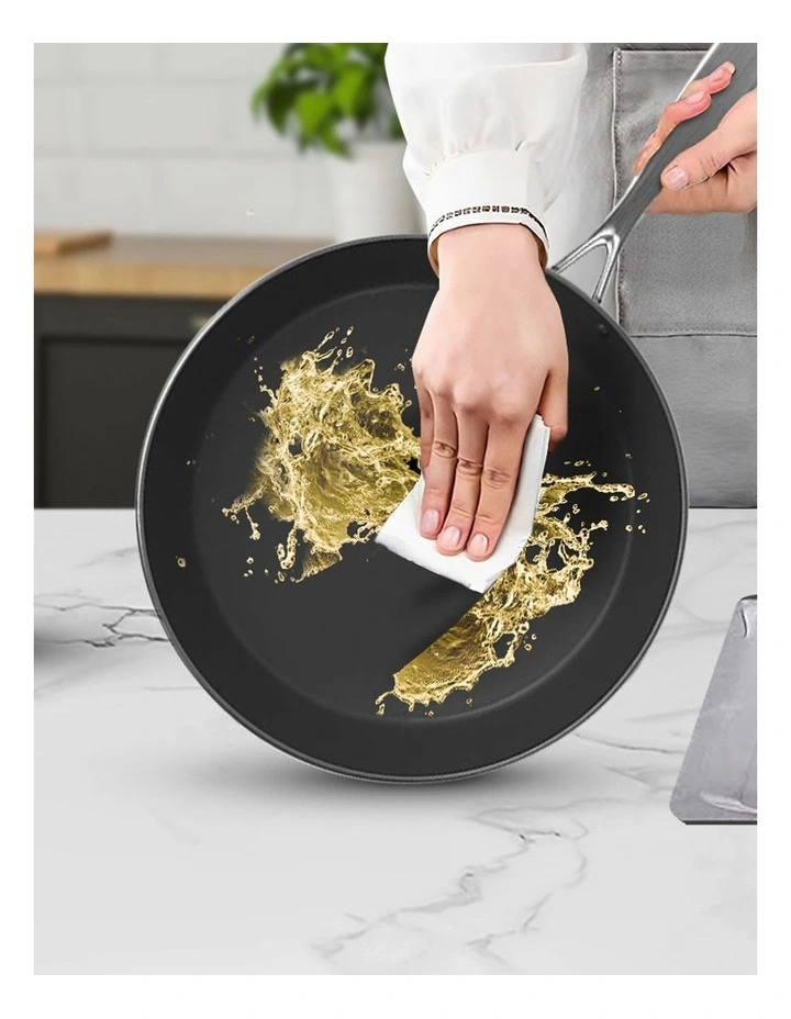 SOGA Stainless Steel Non-Stick Induction Fry Pan Set 26cm & 30cm image 6