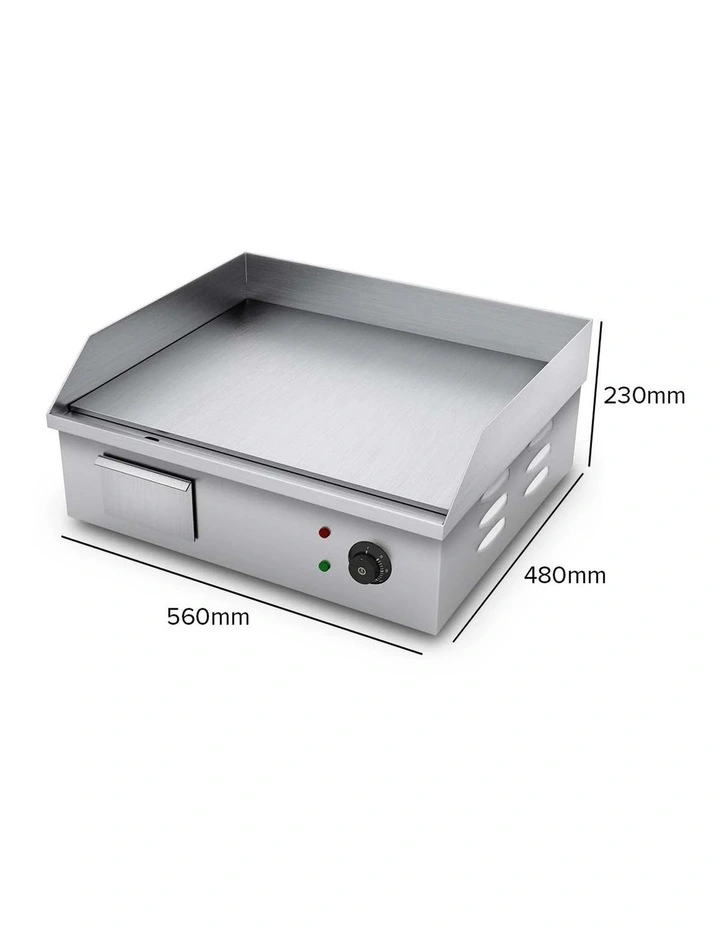SOGA 2200W Commercial Electric Flat Griddle - Stainless Steel image 3