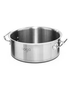 SOGA 18/10 Stainless Steel 9L Stock Pot Without Lid