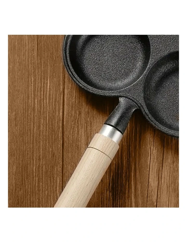 SOGA 2X Cast Iron 4-Mould Egg Pancake Frying Pan image 6