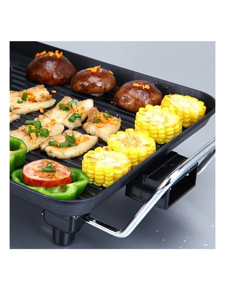 SOGA 68cm 2-in-1 Electric BBQ Grill Plate with Removable Stainless Steel Hot Pot image 5