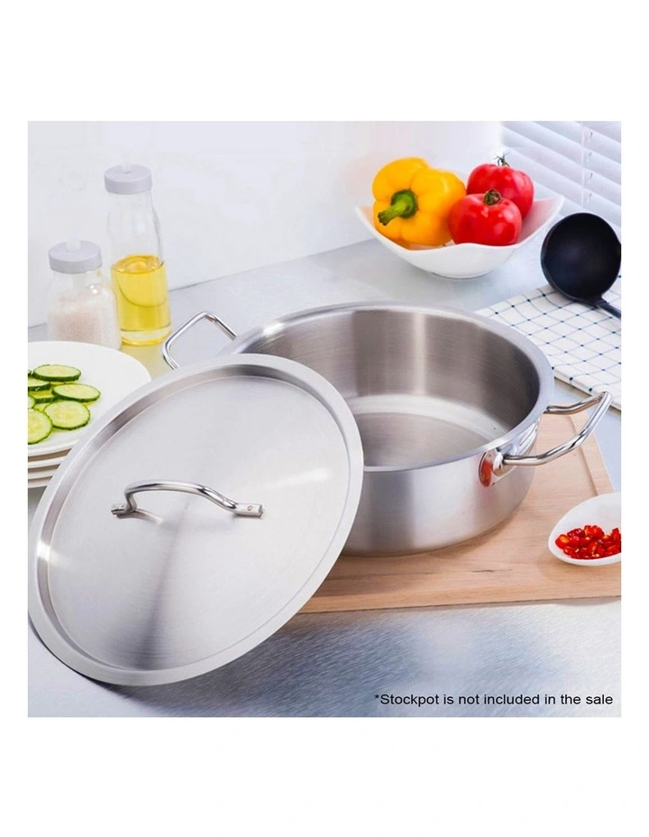 SOGA Stainless Steel Stock Pot 32cm Lid Only image 7