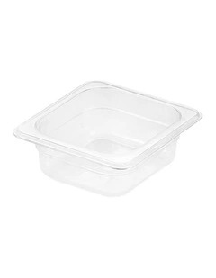 SOGA 65mm Clear Gastronorm GN Pan 1/6 Food Tray Storage