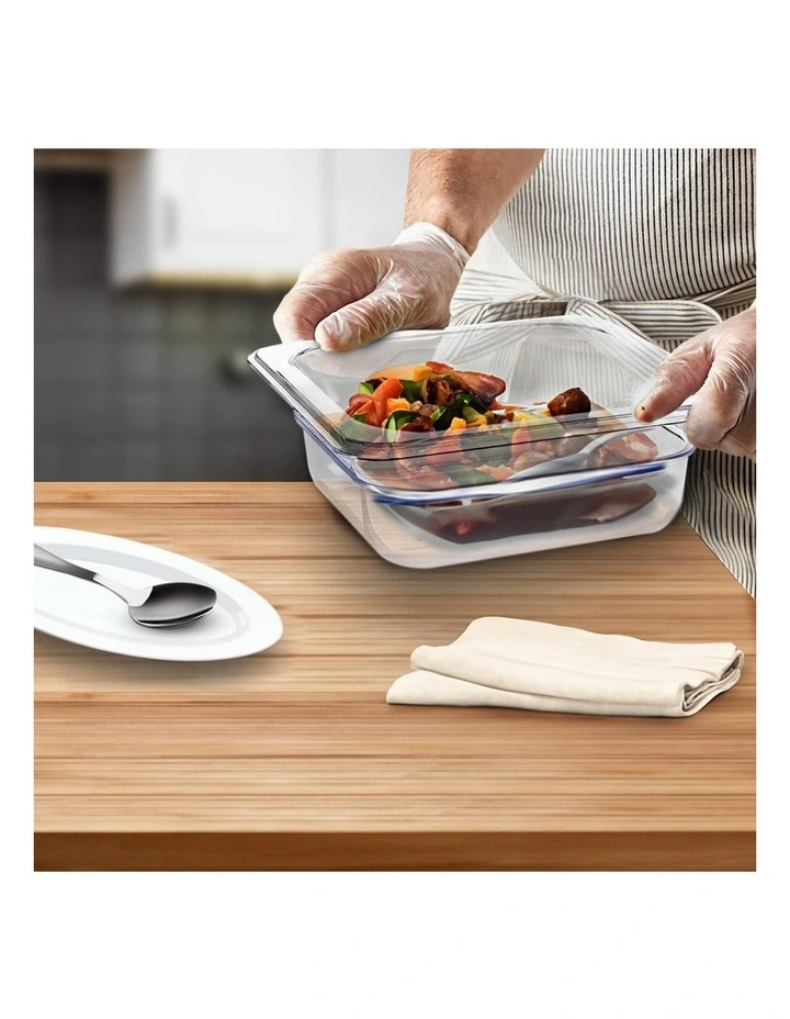 SOGA 65mm Clear Gastronorm GN Pan 1/6 Food Tray Storage image 4