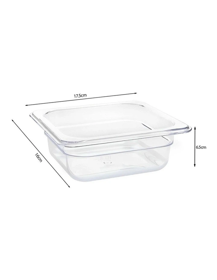 SOGA 65mm Clear Gastronorm GN Pan 1/6 Food Tray Storage image 7