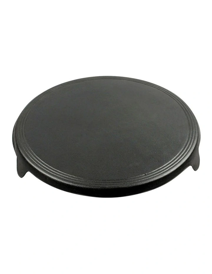 SOGA Reversible Round Cast Iron Crepe Pan 33cm image 1