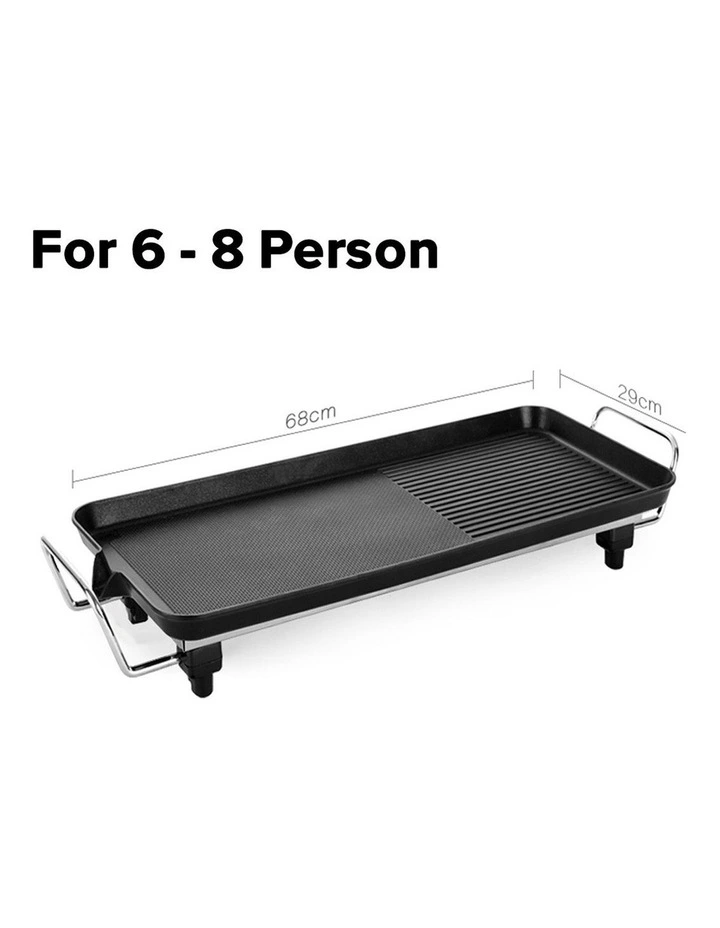 SOGA 68cm Electric Non-Stick BBQ Grill Plate for 6-8 People image 7
