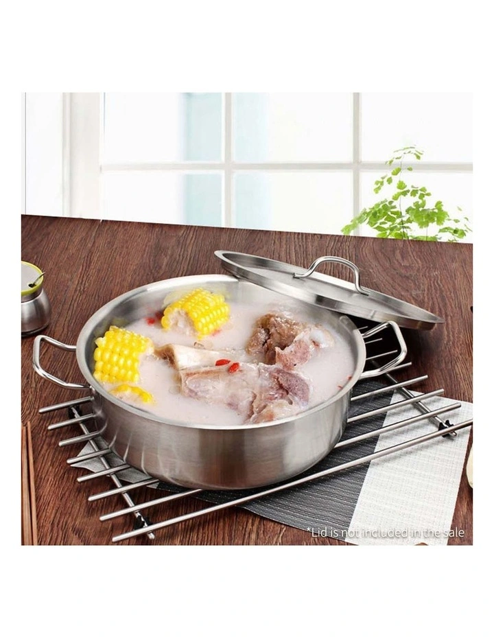 SOGA 18/10 Stainless Steel 58L Stock Pot Without Lid image 7