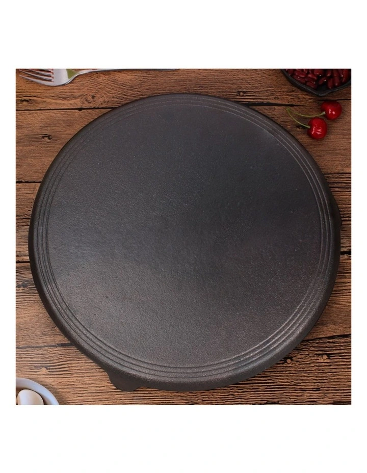 SOGA 2X 33cm Reversible Cast Iron Crpe Pan image 4