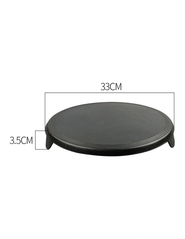 SOGA 2X 33cm Reversible Cast Iron Crpe Pan image 5