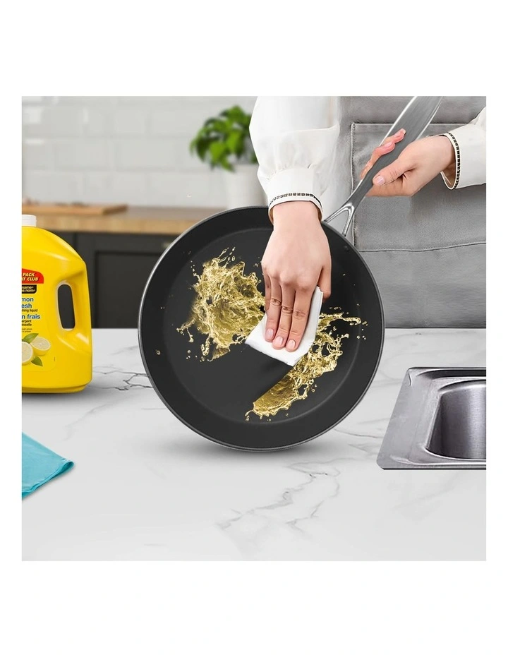 SOGA Stainless Steel Non-Stick Induction Fry Pan Set 24cm & 32cm image 6