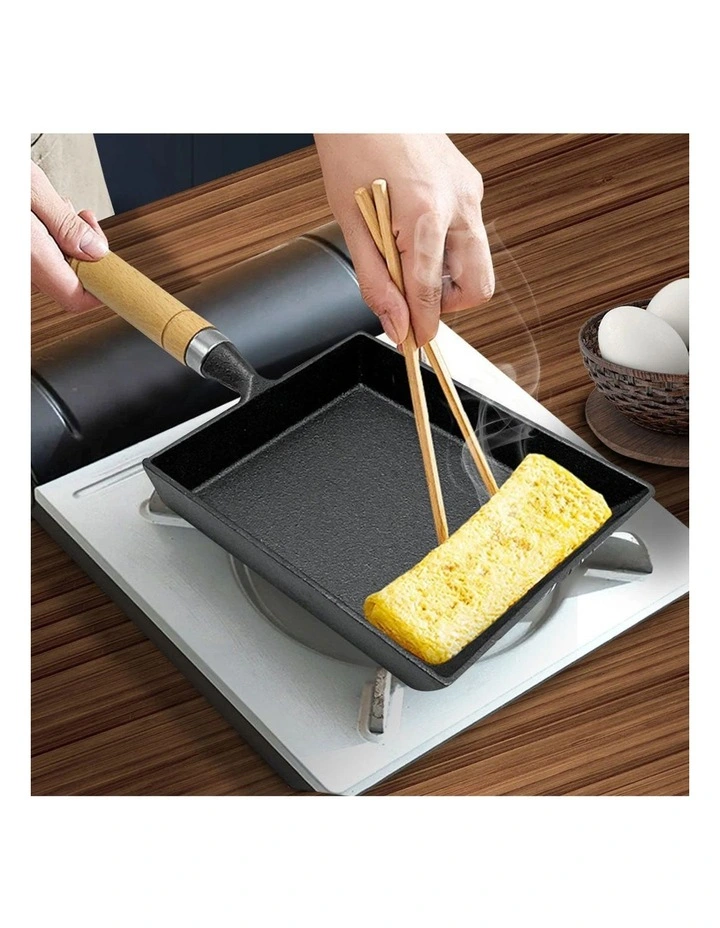 SOGA Cast Iron Tamagoyaki Fry Pan image 5