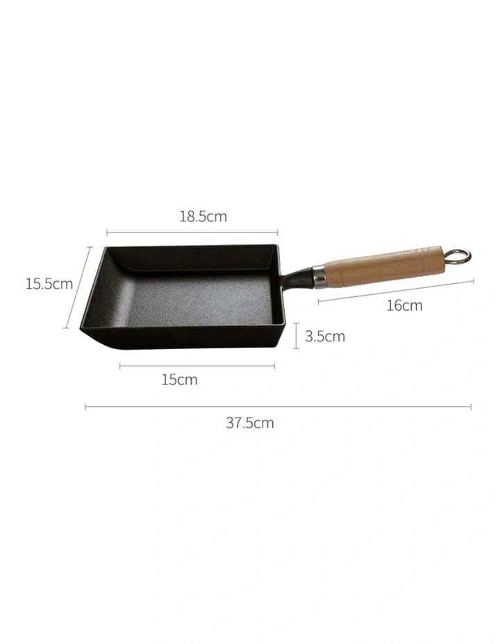 SOGA Cast Iron Tamagoyaki Fry Pan image 7