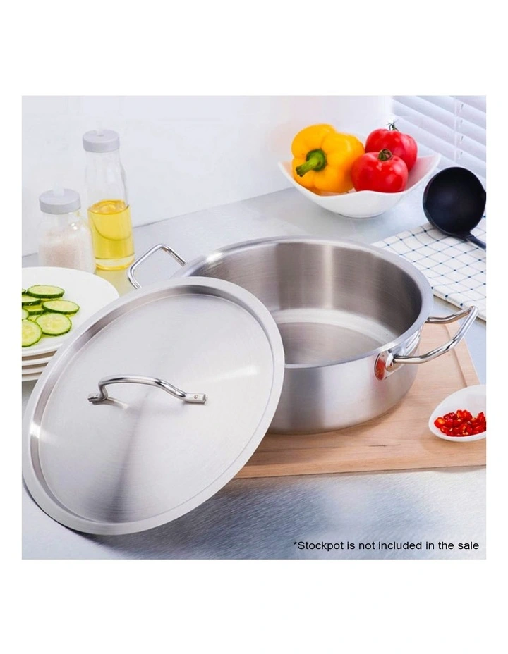 SOGA Stainless Steel Stock Pot 35cm Lid Only image 7