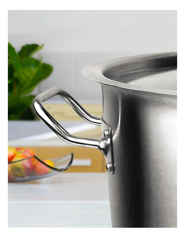 SOGA 18/10 Stainless Steel Stock Pot Set 14L & 32L image 4