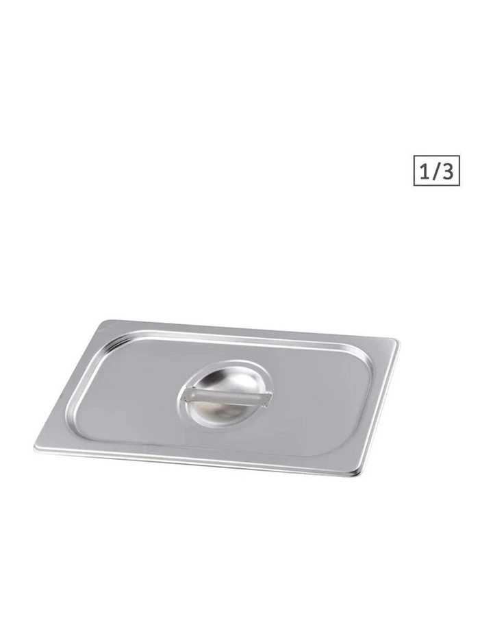 SOGA Stainless Steel Gastronorm Pan Lid 1/3 image 1