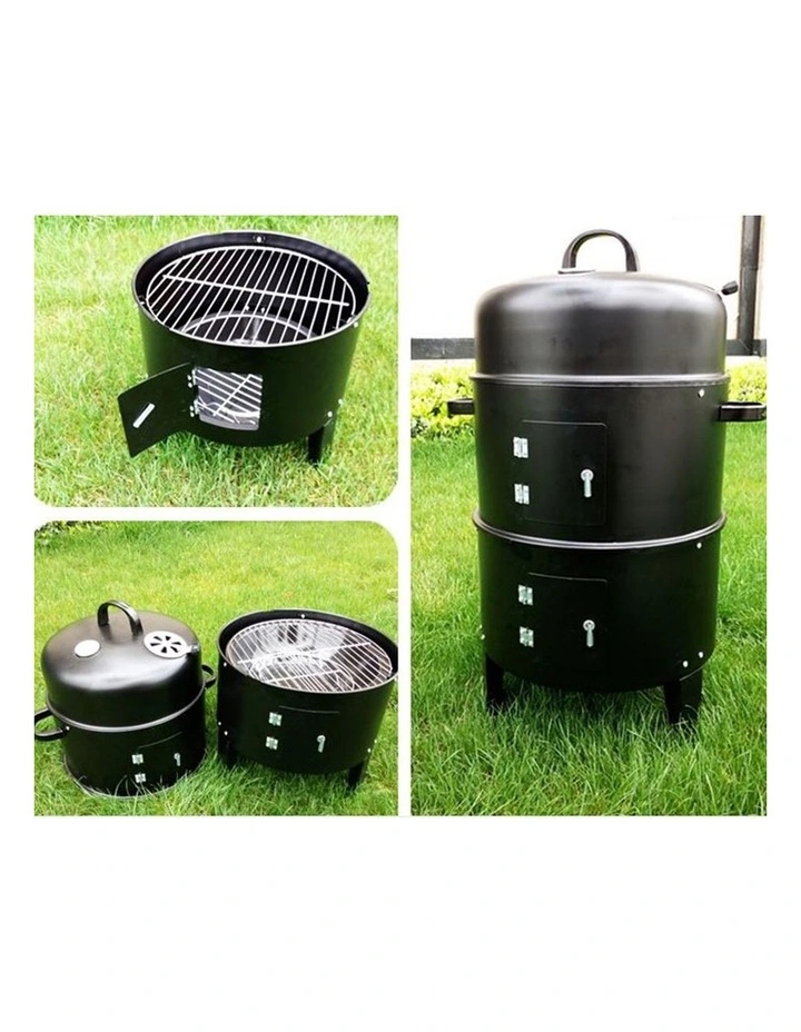 SOGA 3-in-1 Outdoor Charcoal BBQ Grill and Smoker image 4