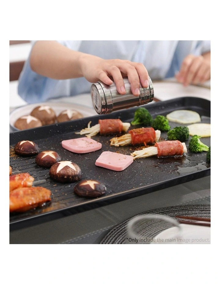 SOGA 2 Piece 48cm and 68cm Electric Non-Stick BBQ Grill Plate Set image 7