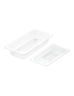 SOGA 65mm Clear Gastronorm GN Pan 1/3 Food Tray Storage with Lid