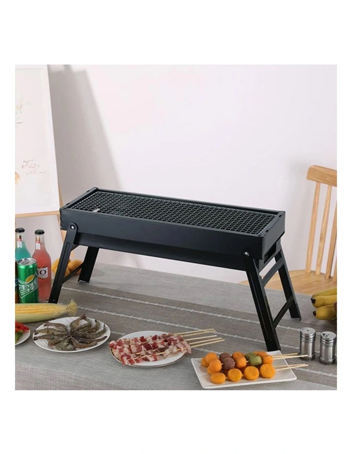 SOGA 60cm Portable Folding Box-Type Charcoal BBQ Grill image 2