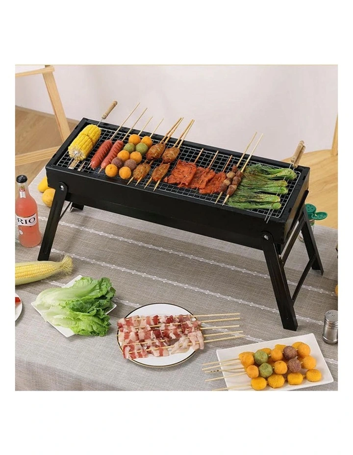 SOGA 60cm Portable Folding Box-Type Charcoal BBQ Grill image 4
