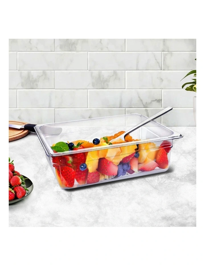 SOGA 150mm Clear Gastronorm GN Pan 1/2 Food Tray Storage image 3