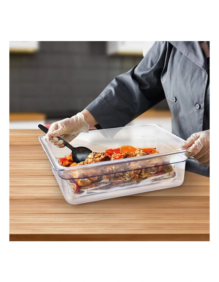 SOGA 150mm Clear Gastronorm GN Pan 1/2 Food Tray Storage image 5
