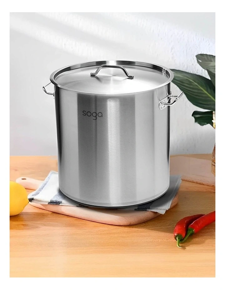 SOGA 18/10 Stainless Steel 60x80cm 225L Stock Pot image 3