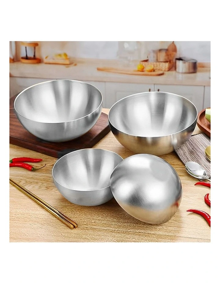 SOGA 15cm Salad Bowl Silver Stainless Steel image 6