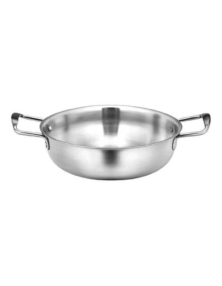 SOGA 20cm Seafood Dry Pot Silver Stainless Steel image 1