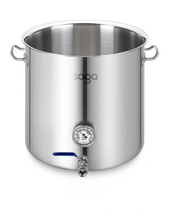 SOGA Stainless Steel Brewery Pot with Beer Valve No Lid 98L