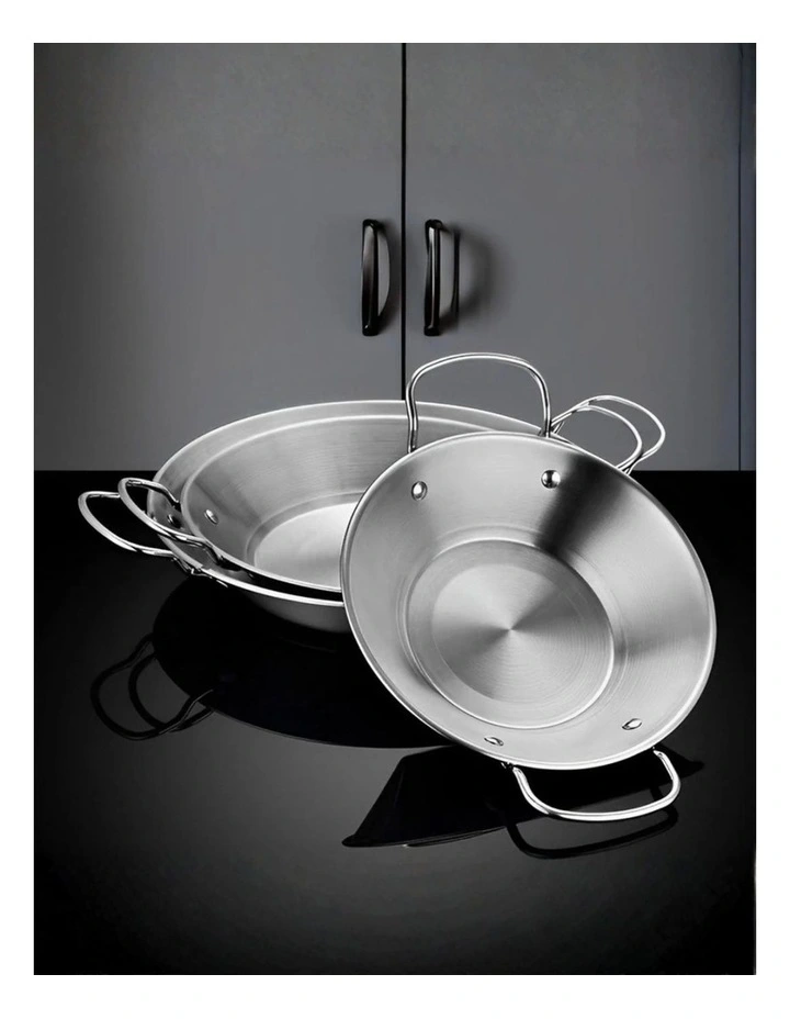 SOGA 29cm Dry Pot Silver Stainless Steel image 5
