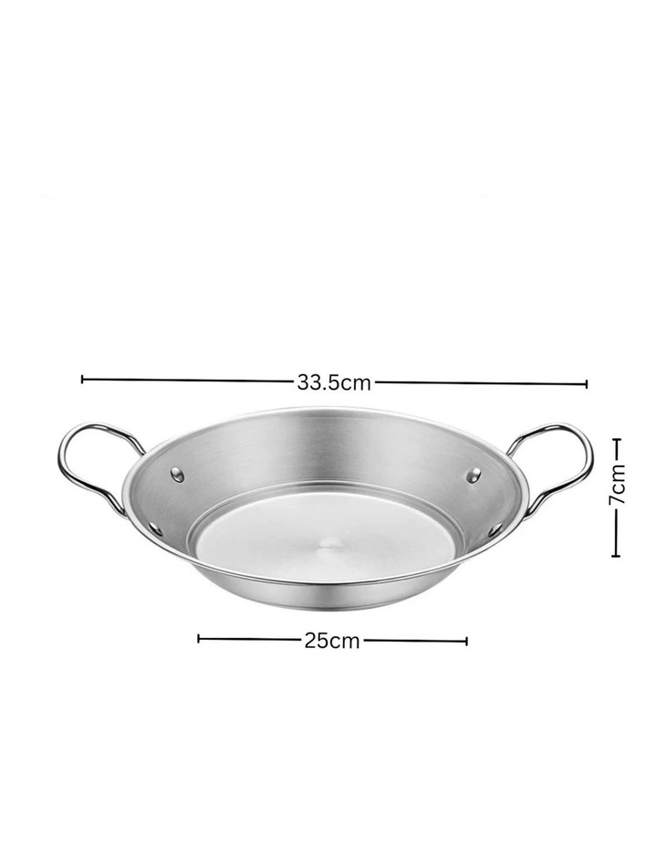 SOGA 29cm Dry Pot Silver Stainless Steel image 6