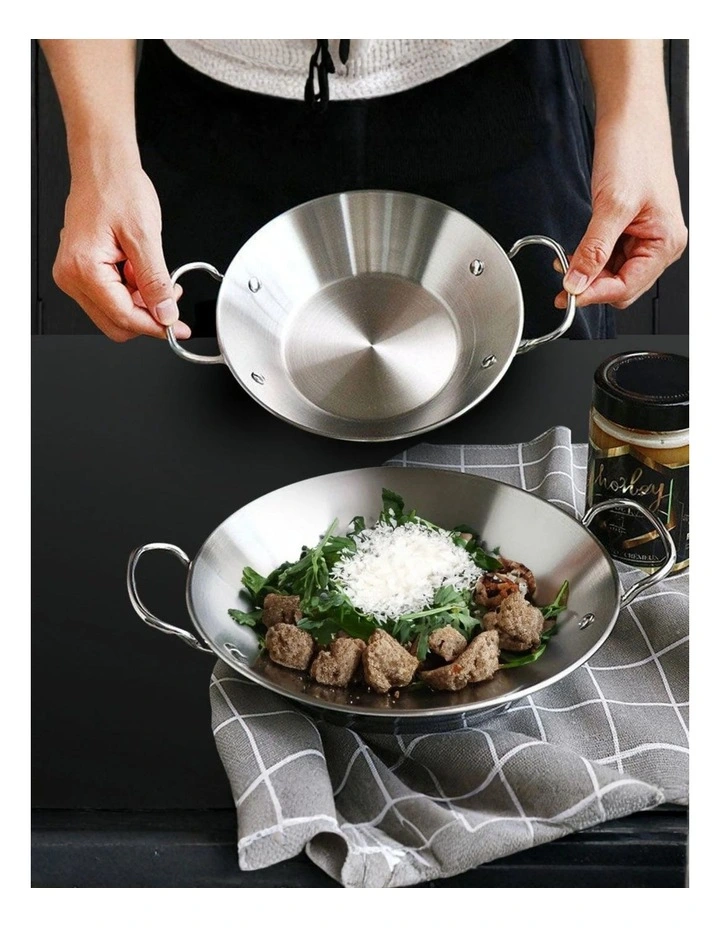 SOGA 25cm Dry Pot Silver Stainless Steel image 5