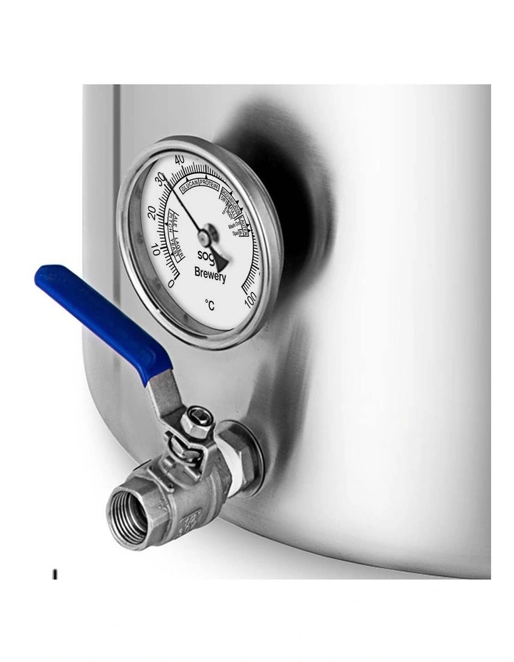 SOGA Stainless Steel Brewery Pot with Beer Valve 98L image 6