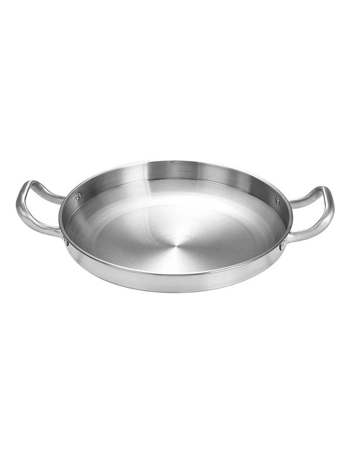 SOGA 30cm Dry Pot Silver Stainless Steel image 1