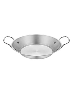 SOGA 21cm Dry Pot Silver Stainless Steel