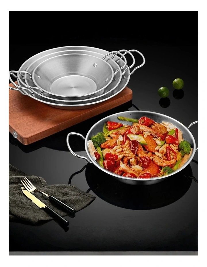 SOGA 21cm Dry Pot Silver Stainless Steel image 4